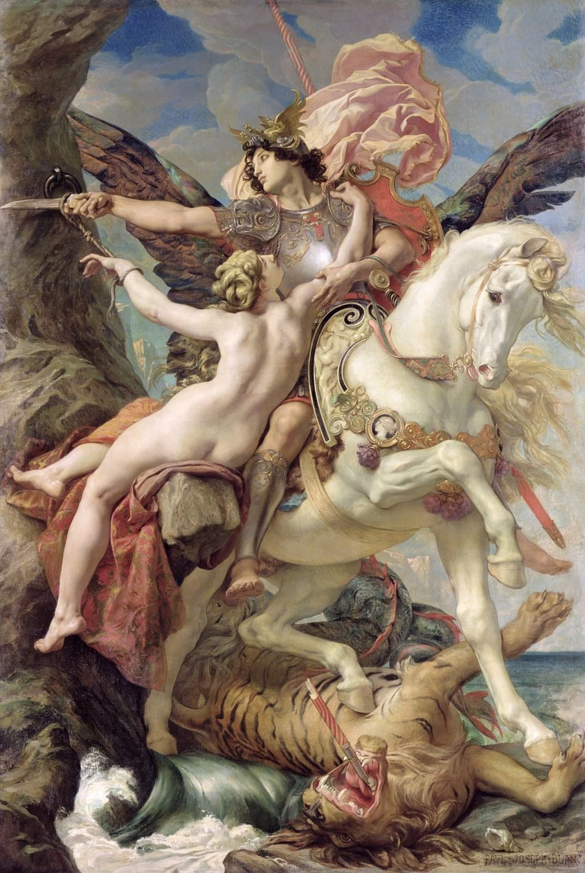 Ruggiero e Angelica, 1876